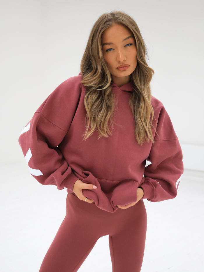 Isabel Oversized Hoodie - Berry
