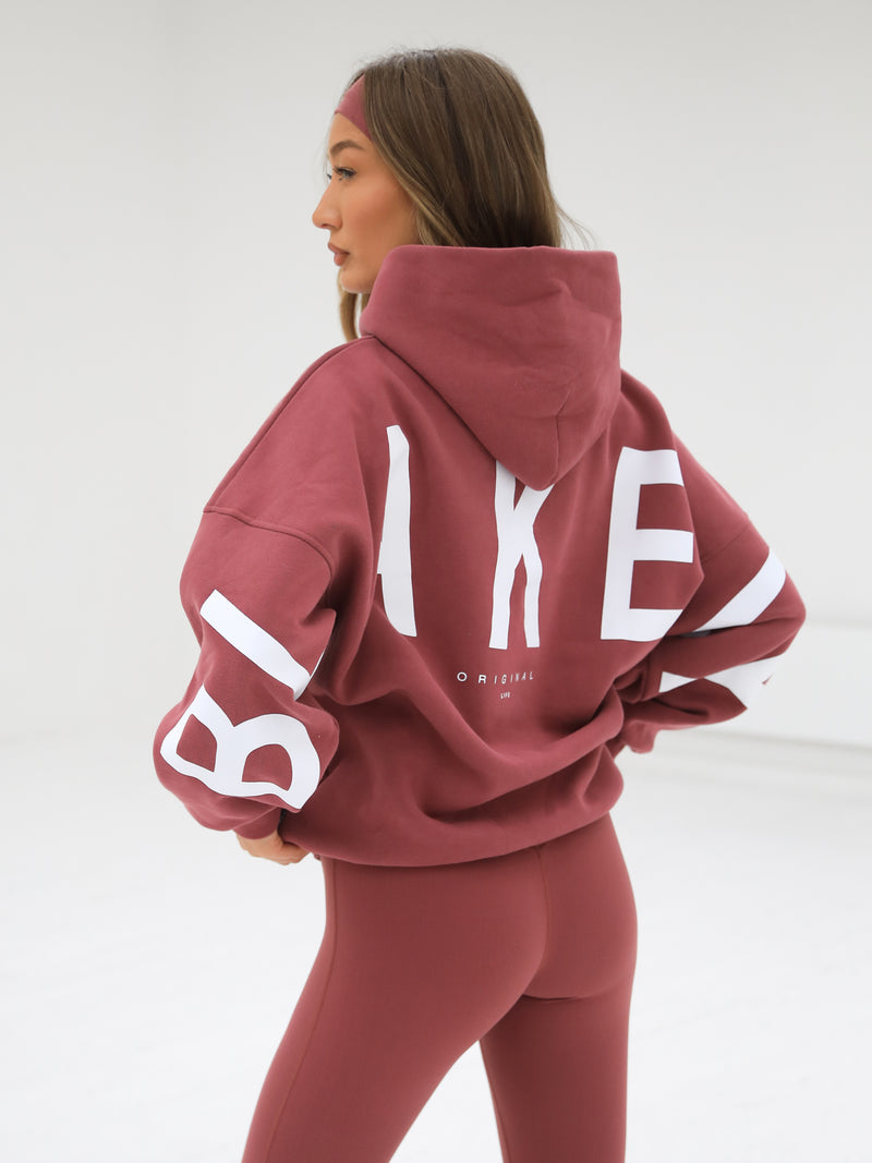 Isabel Oversized Hoodie - Berry