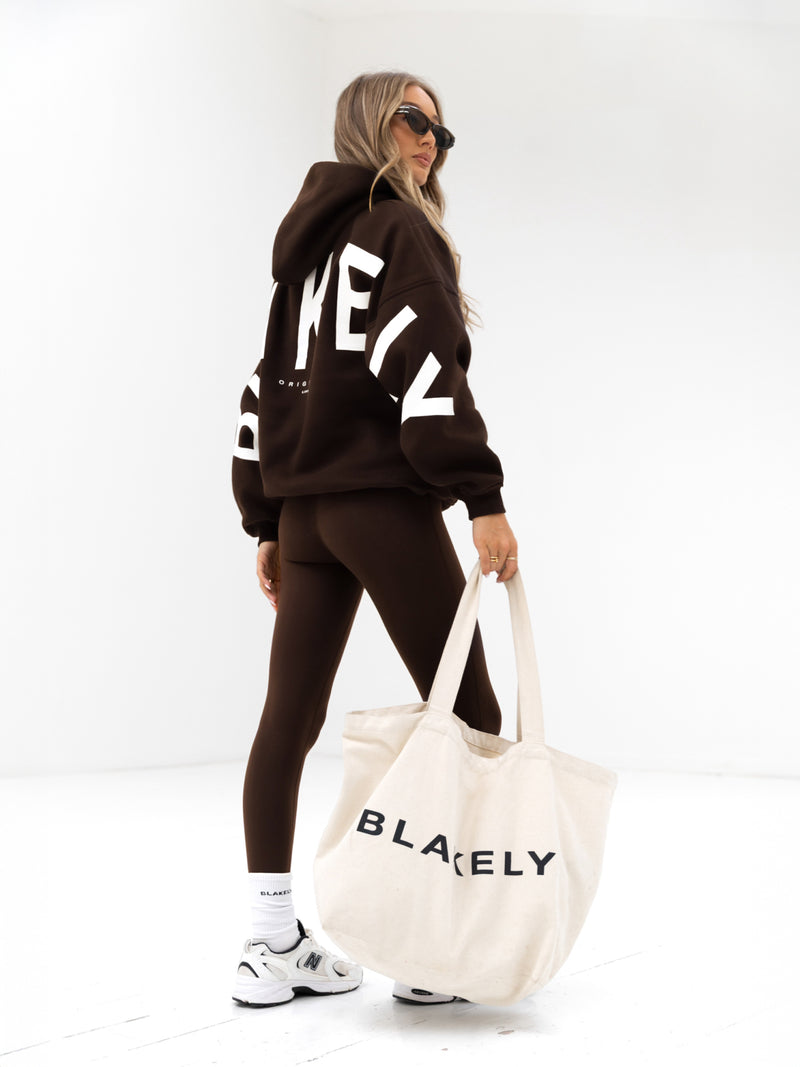 Isabel Oversized Hoodie - Kaffeebohne