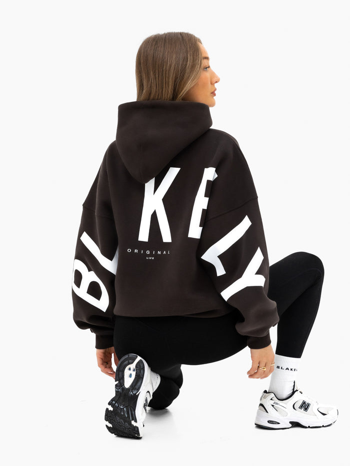 Isabel Oversized Hoodie - Schokoladenbraun