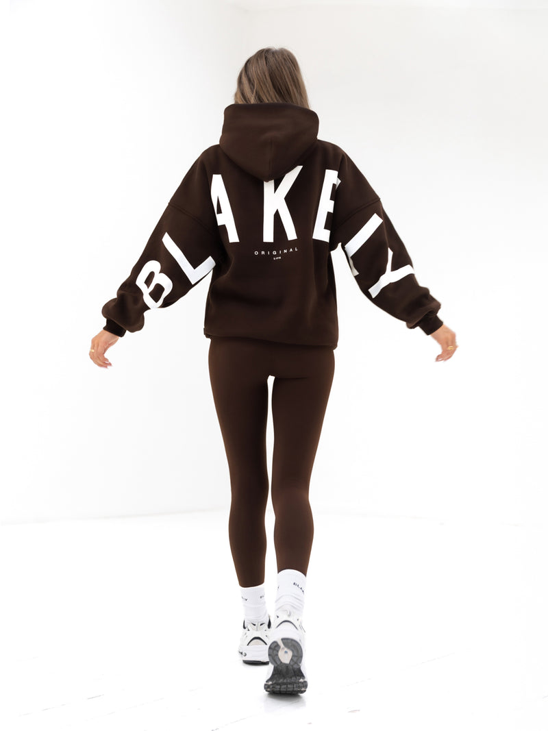 Isabel Oversized Hoodie - Kaffeebohne