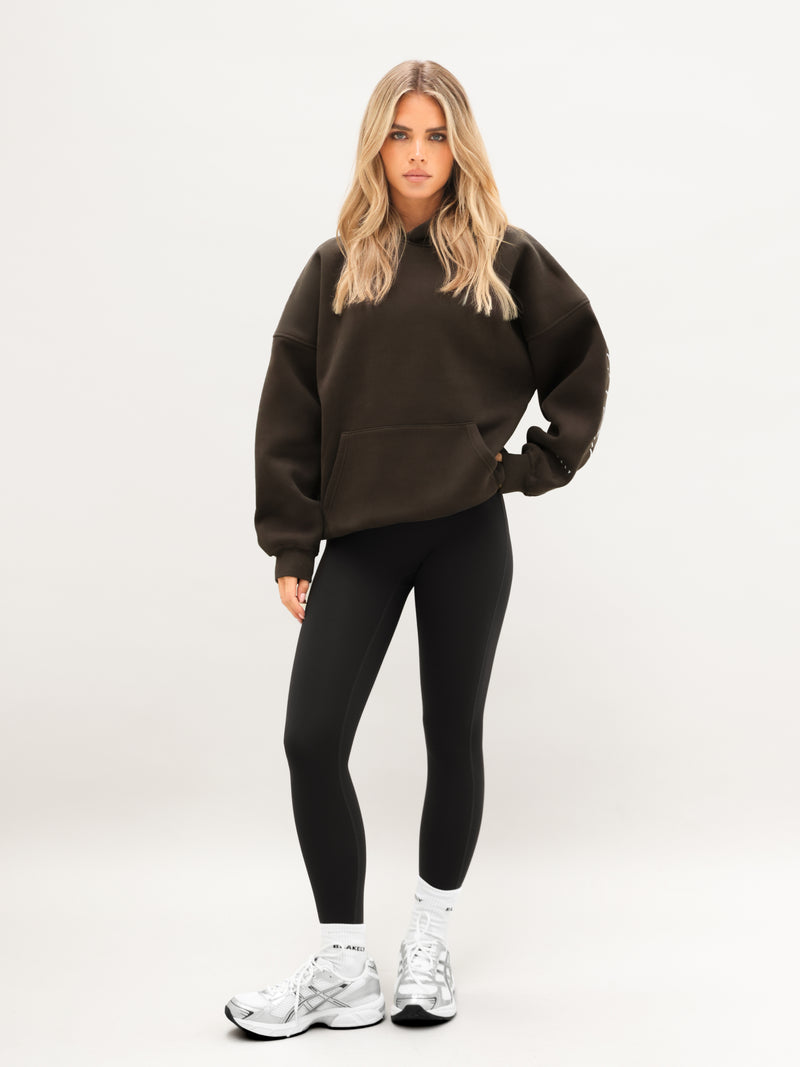 Isabel Oversized Hoodie - Diep Bruin
