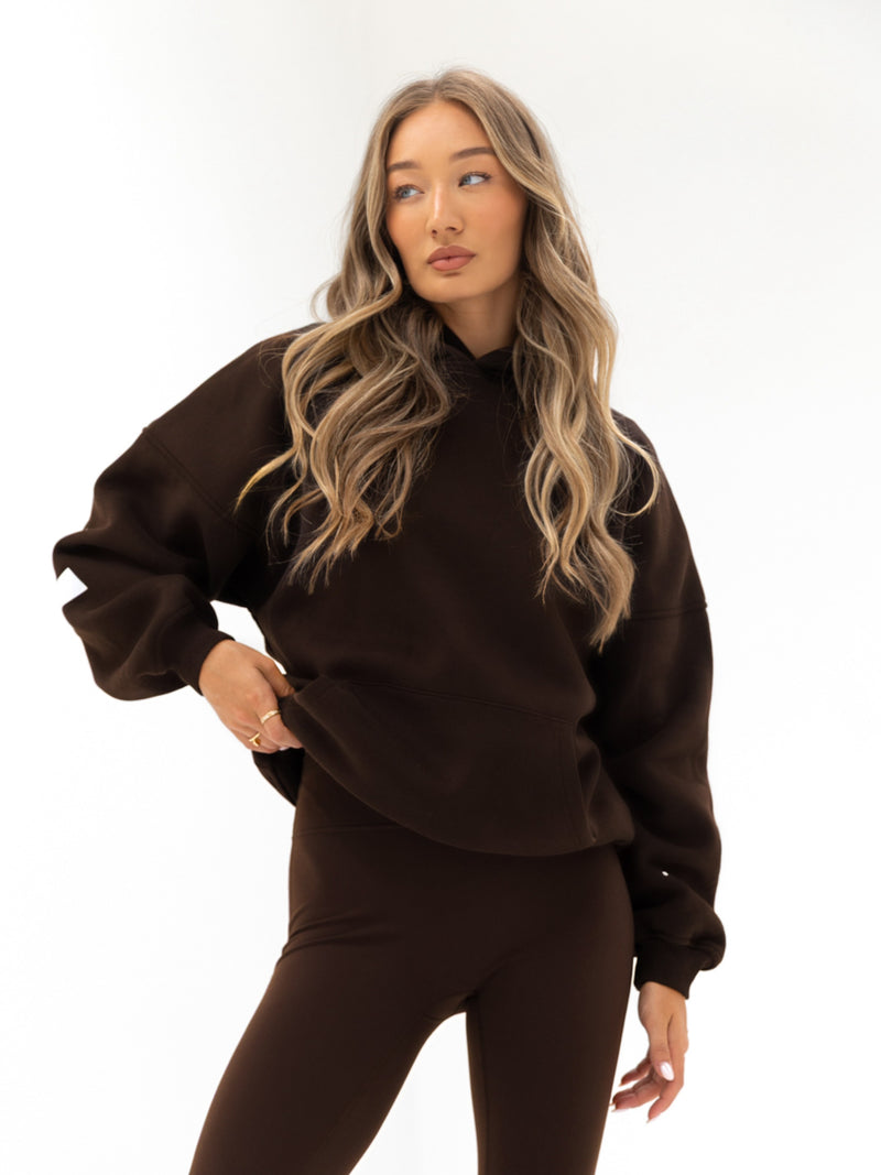 Isabel Oversized Hoodie - Kaffeebohne