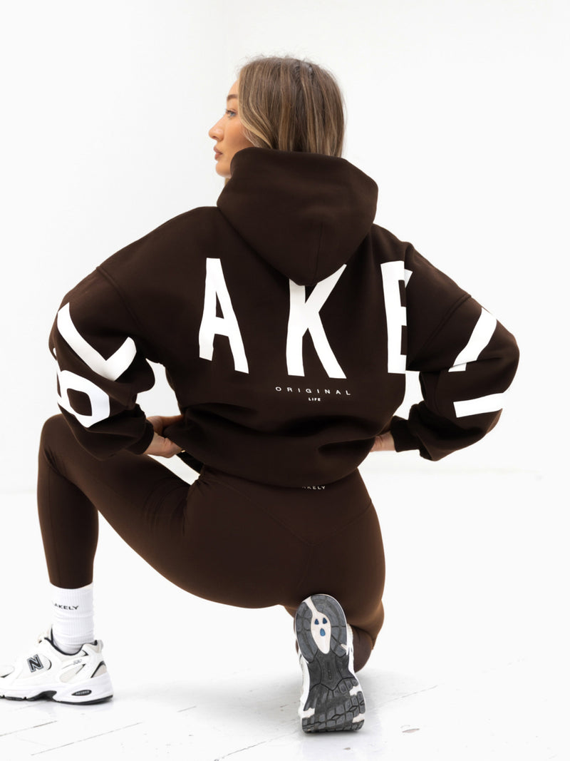Isabel Oversized Hoodie - Kaffeebohne