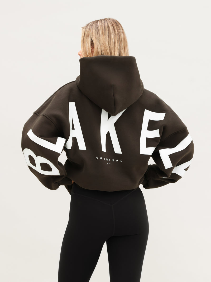 Isabel Oversized Hoodie - Diep Bruin