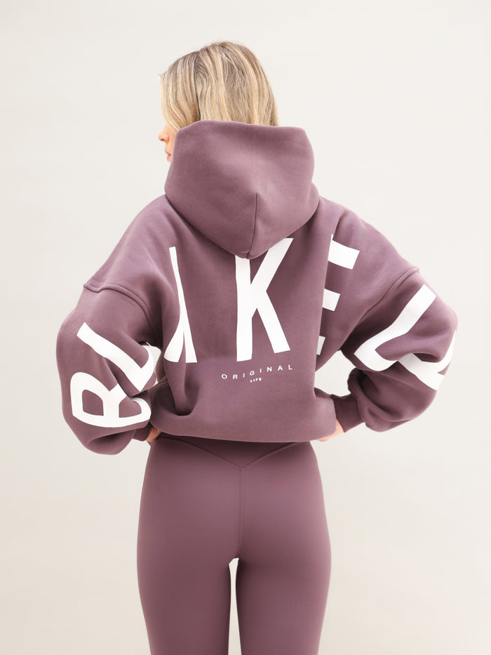 Isabel Oversized Hoodie - Gewassen Pruim