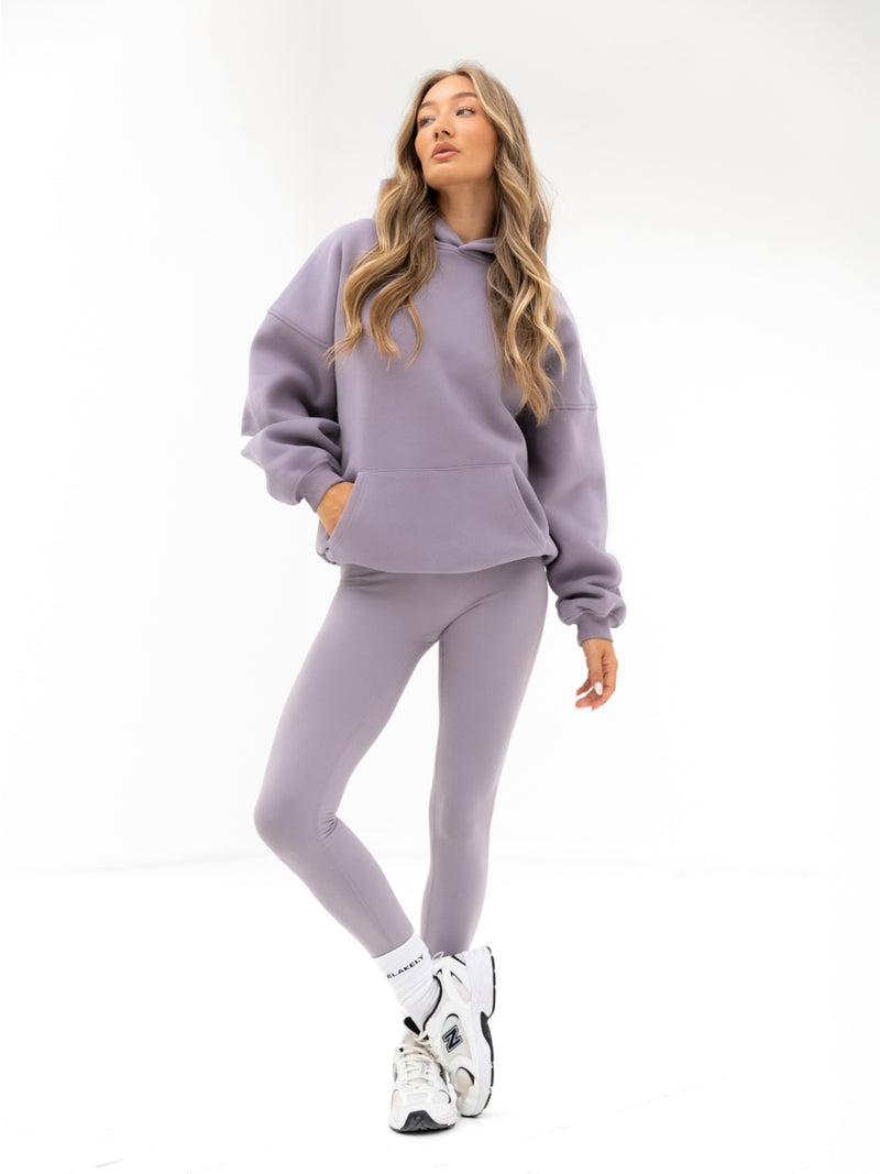 Isabel Oversize-Kapuzenpullover - Zartes Lila