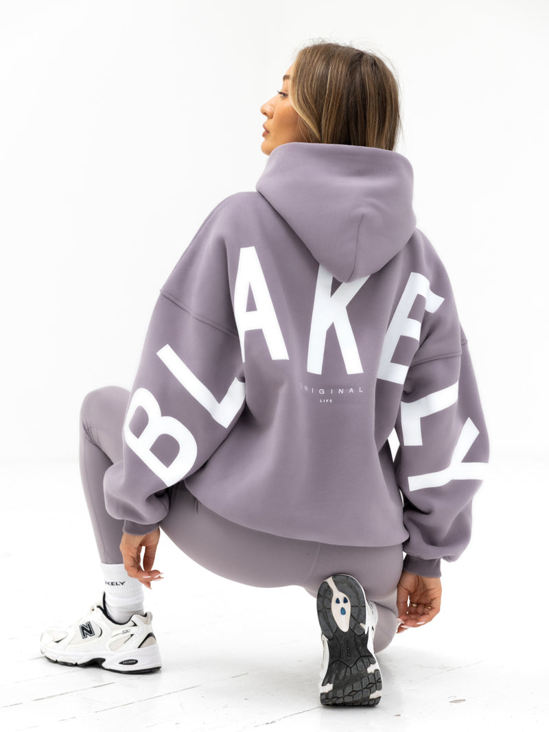 Isabel Oversize-Kapuzenpullover - Zartes Lila