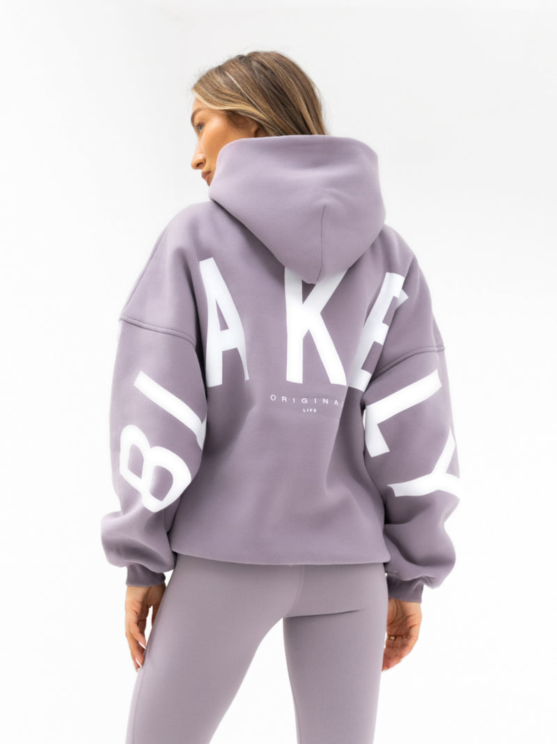 Isabel Oversize-Kapuzenpullover - Zartes Lila