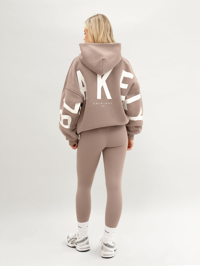 Isabel Oversized Hoodie - Soft Brown