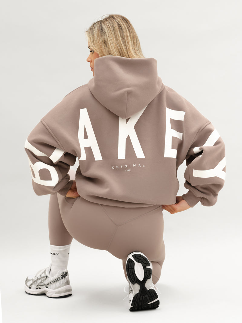 Isabel Oversized Hoodie - Soft Brown
