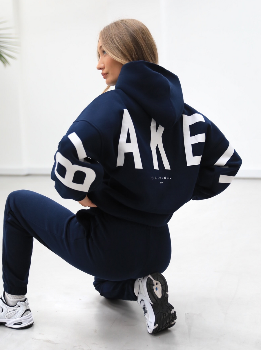 Buy Blakely Life & Style Navy Blue Isabel Oversized Hoodie  Free standard delivery  over 99€* – Blakely Clothing EU