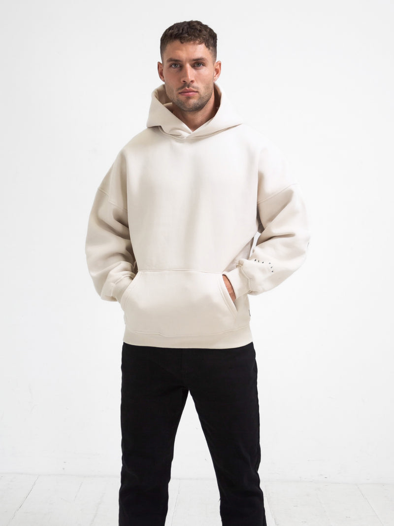 Outline Idris Oversized Hoodie - Chalk