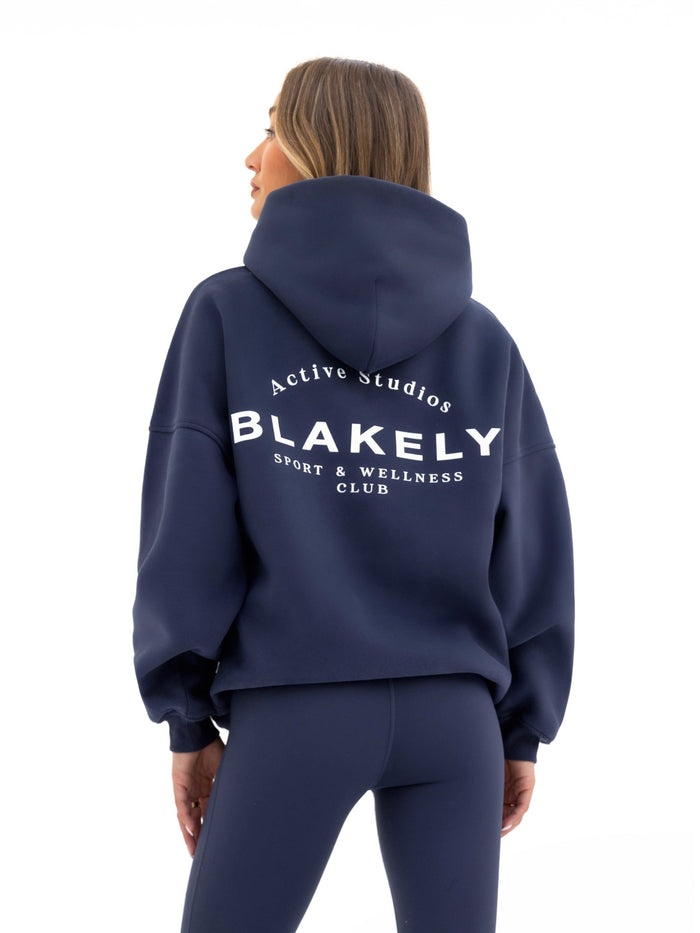 Active Studios Oversized Hoodie - Echtes Marineblau