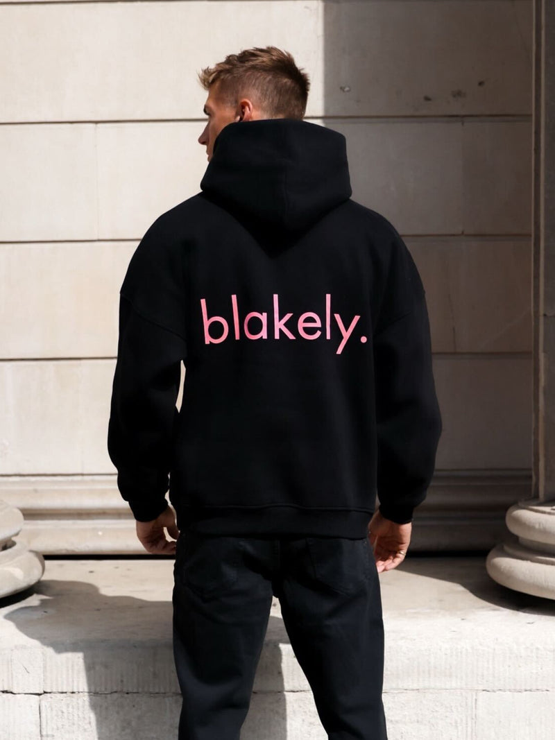 Leo Relaxed Hoodie - Black