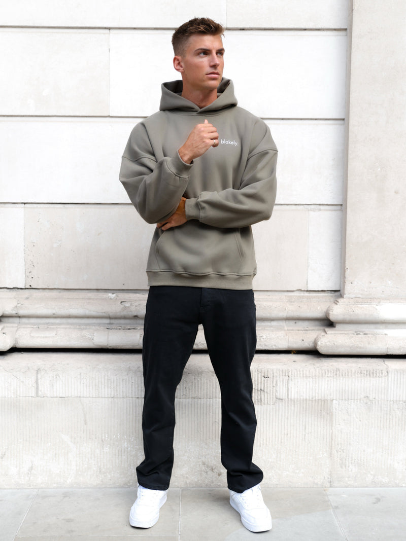 Leo Relaxed Hoodie - Safari Green