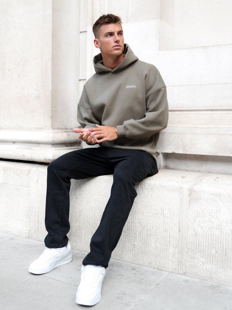 Leo Relaxed Hoodie - Safari Green