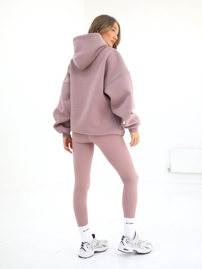 Off Duty Oversized Hoodie - Dusty Pink