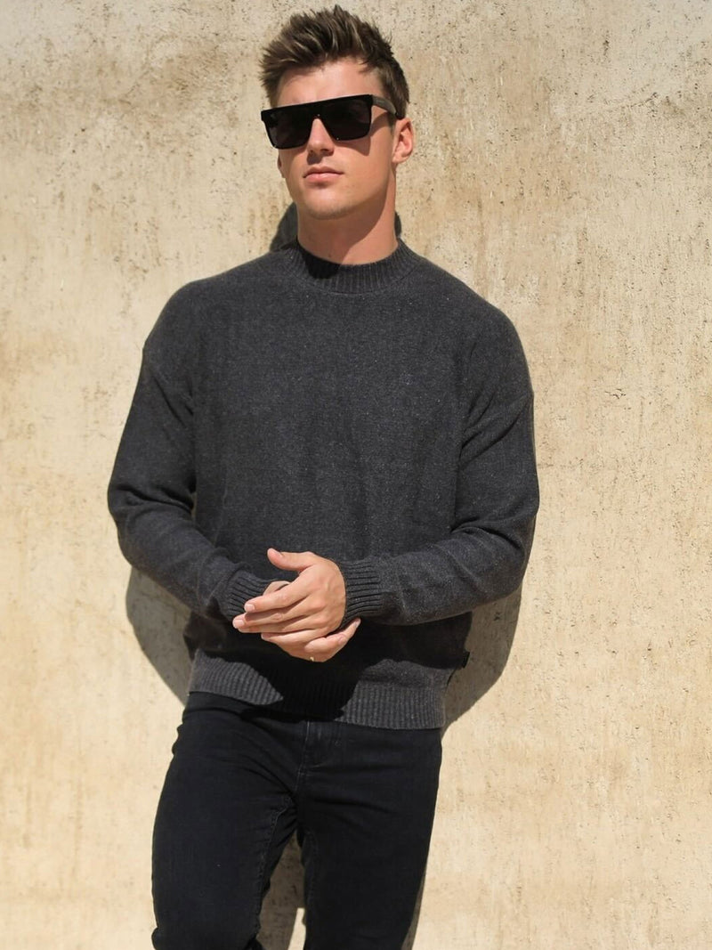 Huxley Knit Jumper - Charcoal