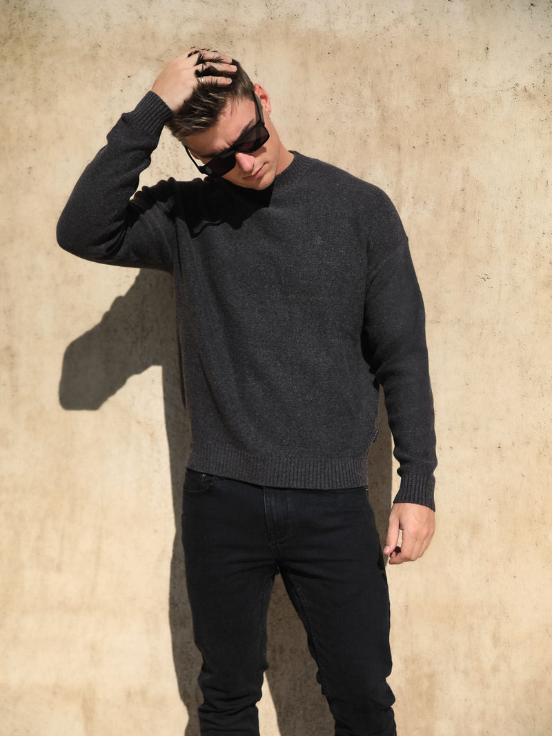 Huxley Knit Jumper - Charcoal