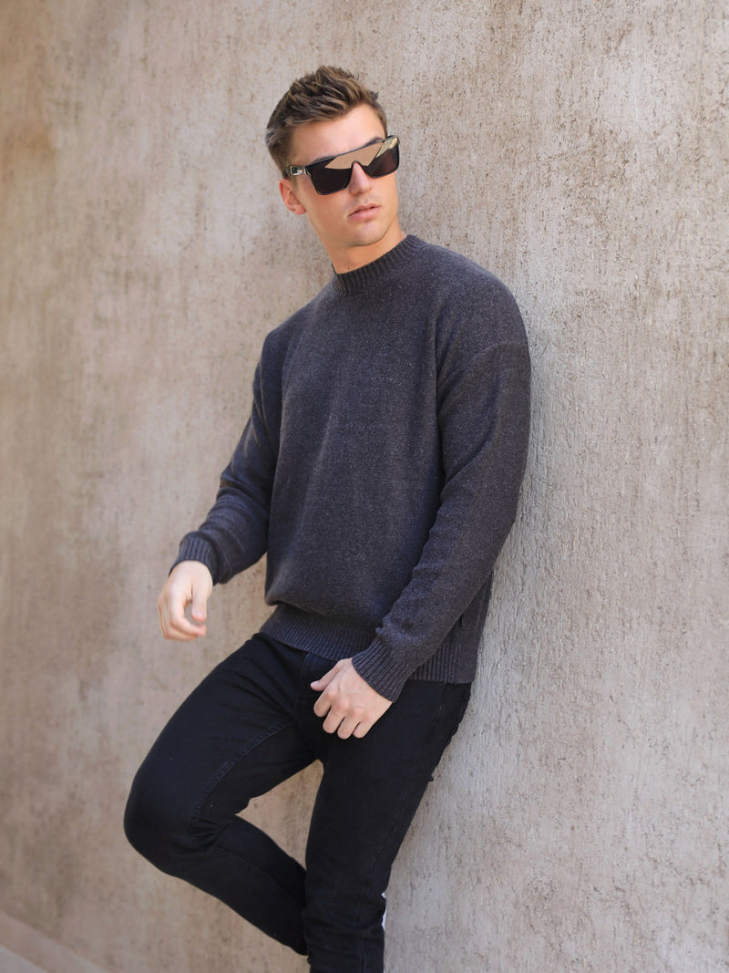 Huxley Knit Jumper - Charcoal