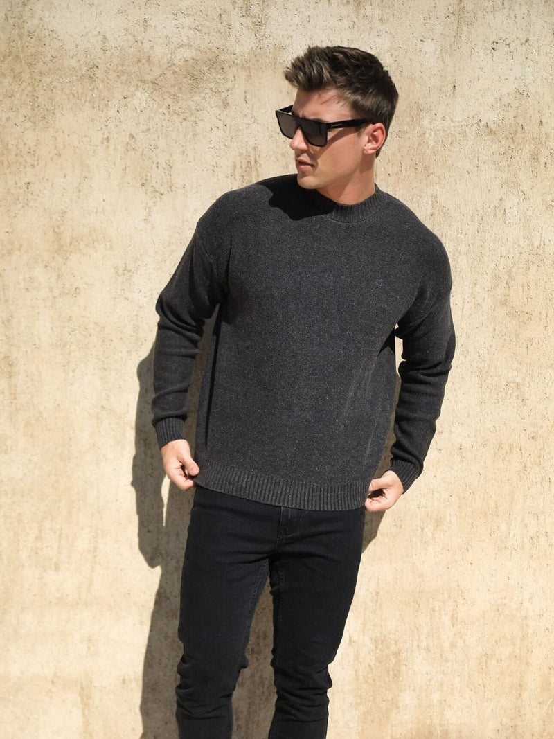 Huxley Knit Jumper - Charcoal