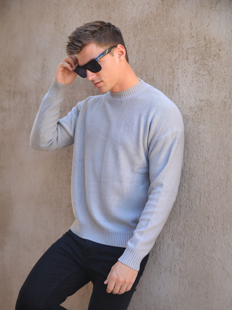 Huxley Knit Jumper - Pale Concrete