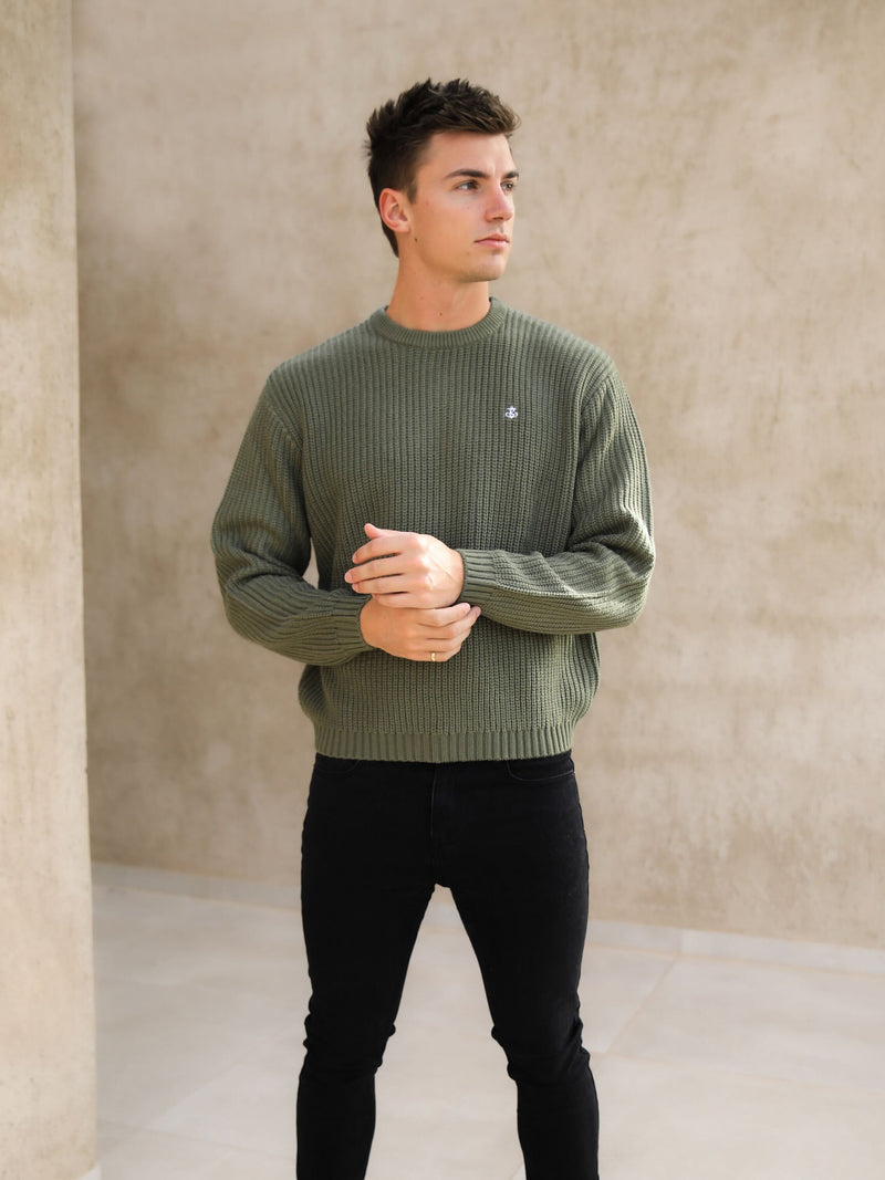 Stanton Knit Jumper - Green