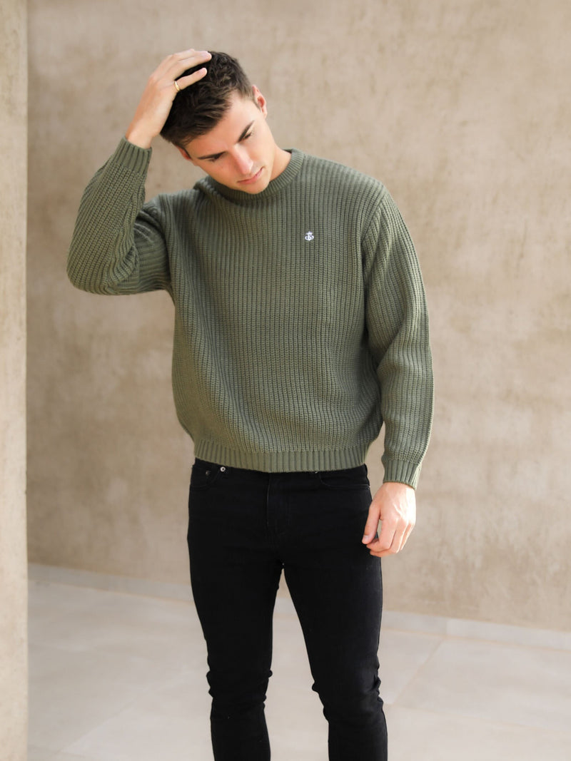 Stanton Knit Jumper - Green