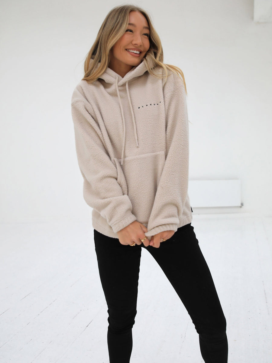 Blakely Womens Borg Oversized Hoodie - Tan  Free standard delivery over  99€* – Blakely Clothing EU