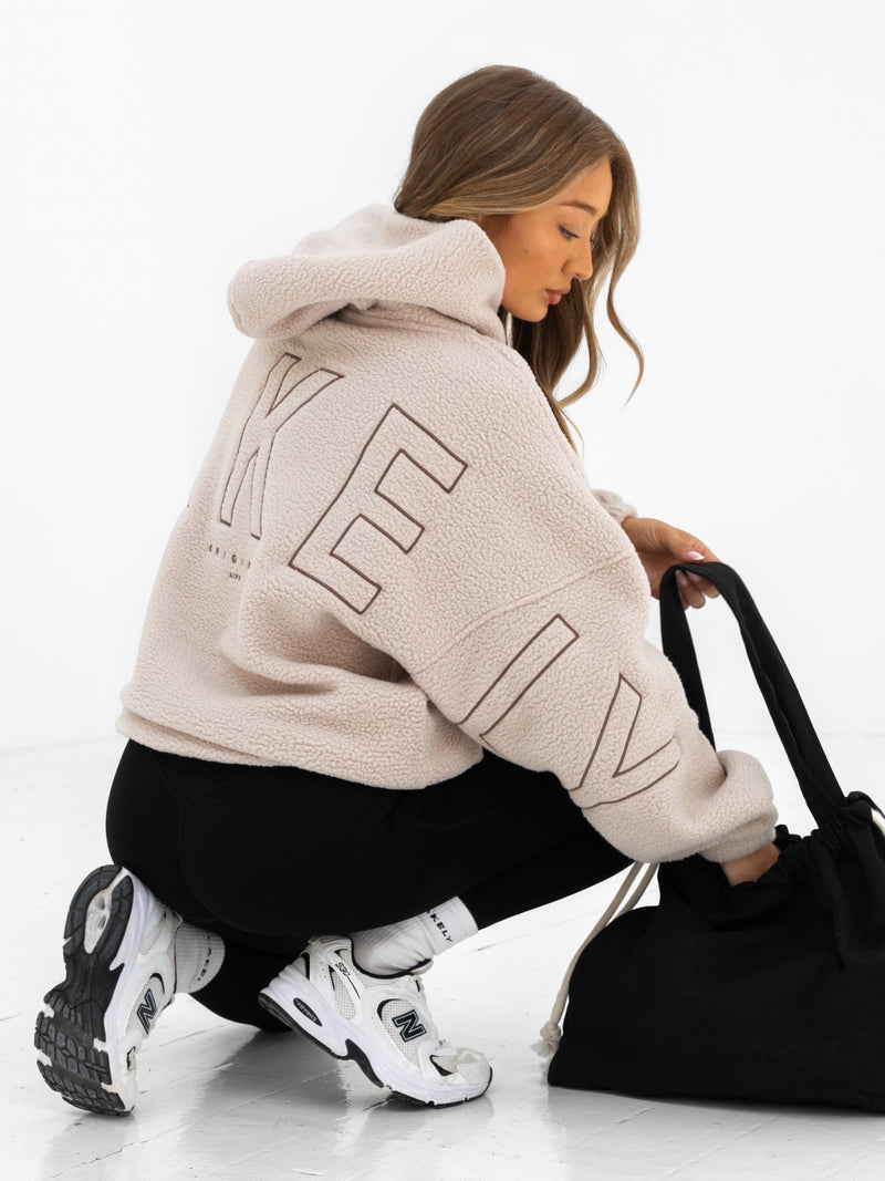 Borg Isabel Oversized Hoodie - Bräunen