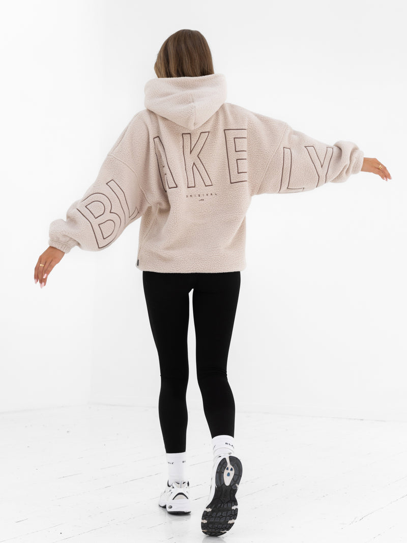 Borg Isabel Oversized Hoodie - Bräunen