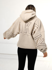 Borg Isabel Oversized Hoodie - Tan