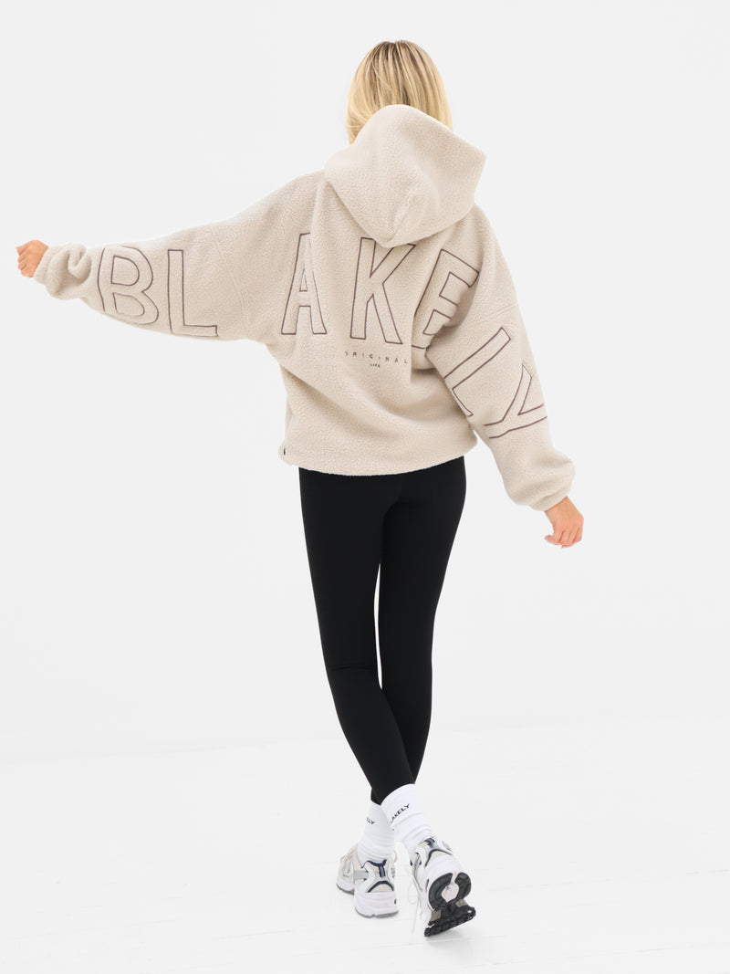 Borg Isabel Oversized Hoodie - Bräunen