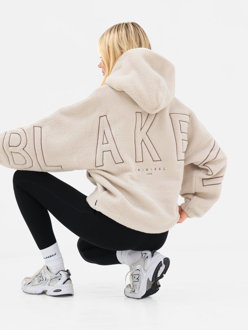 Borg Isabel Oversized Hoodie - Bräunen