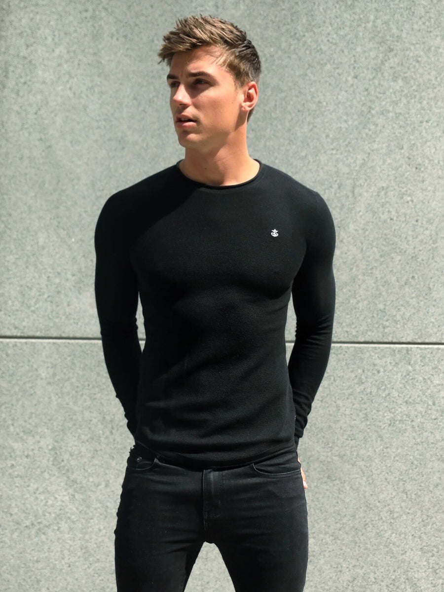 Buy Blakely Mason Black Knit Jumper | Free standard delivery over 99 ...