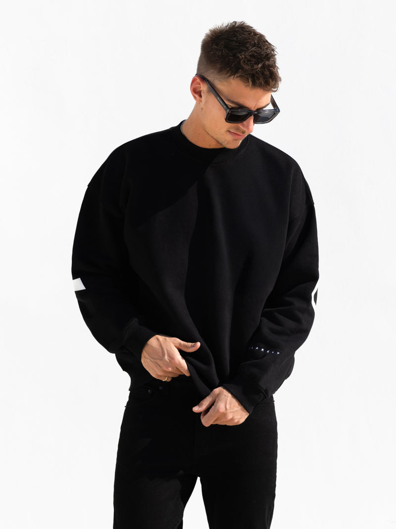Idris Oversized Jumper - Black