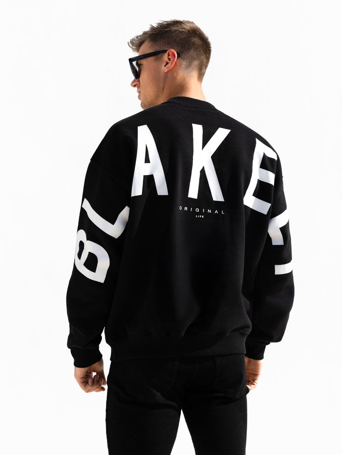 Idris Oversized Jumper - Black
