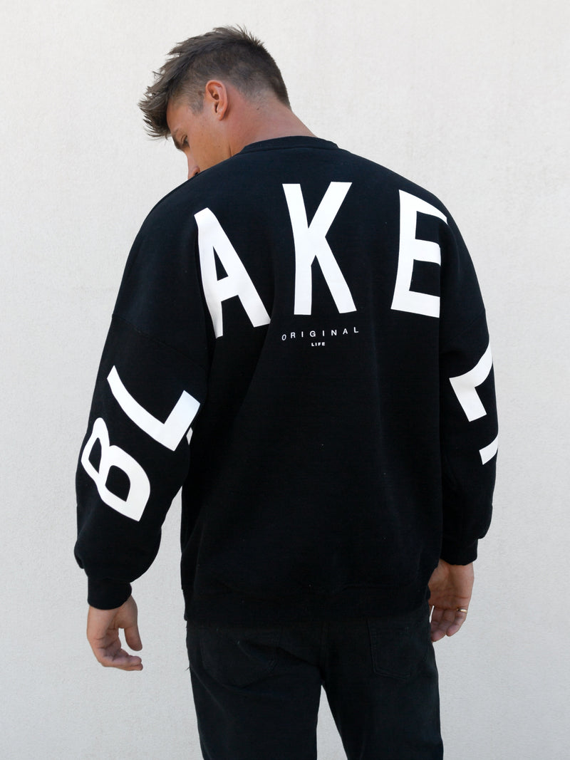 Idris Oversized Jumper - Black