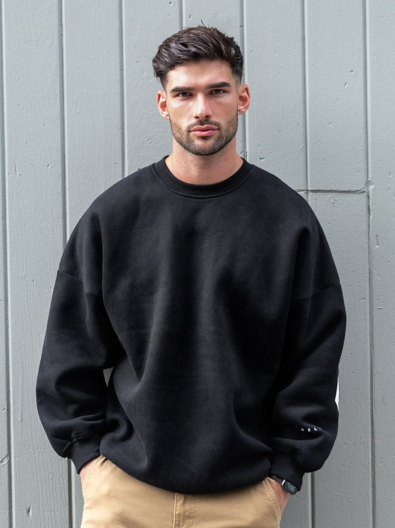 Idris Oversized Jumper - Black