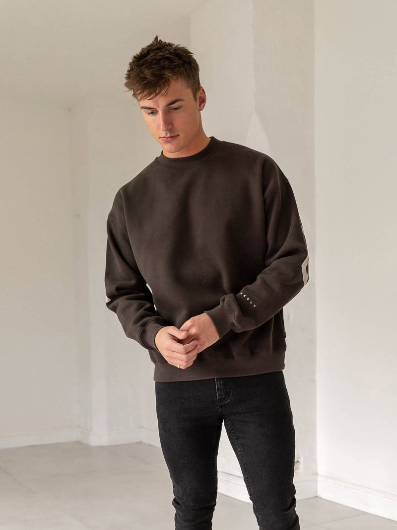 Idris Oversized Jumper - Dark Brown