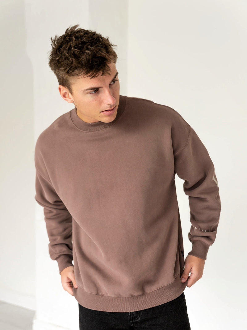 Idris Oversized Jumper - Brown