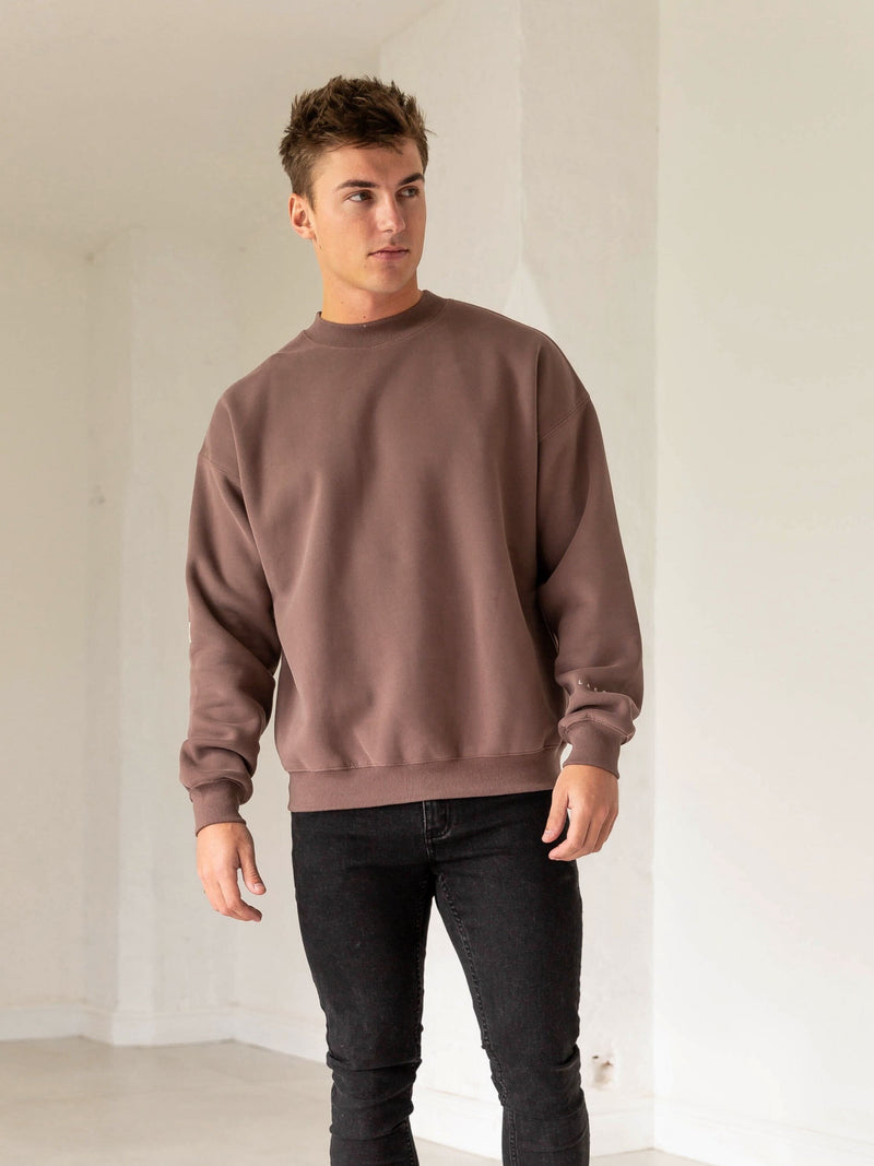 Idris Oversized Jumper - Brown