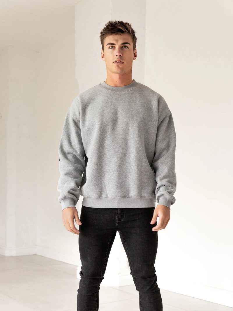 Idris Oversized Jumper - Marl Grey