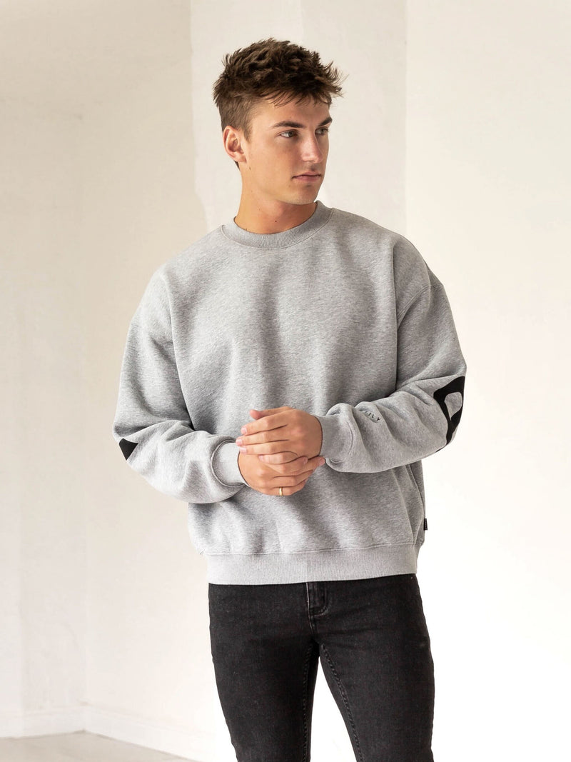 Idris Oversized Jumper - Marl Grey