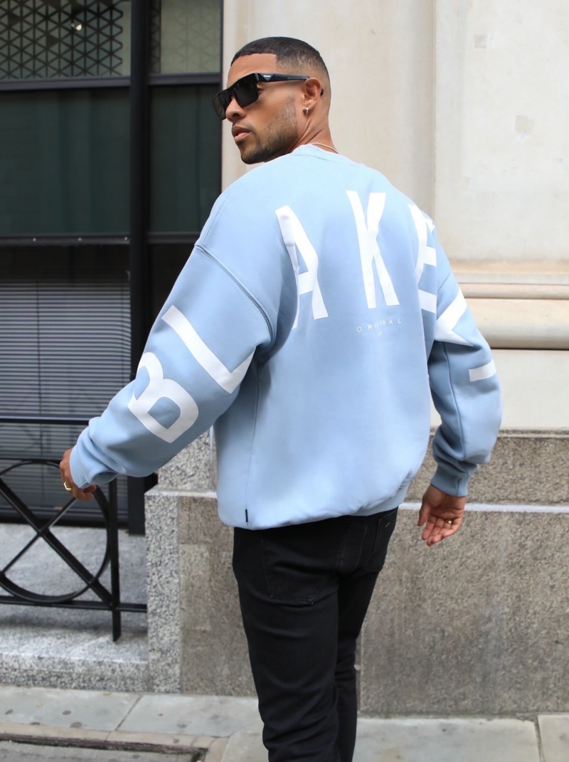 Idris Oversized Jumper - Ice Blue