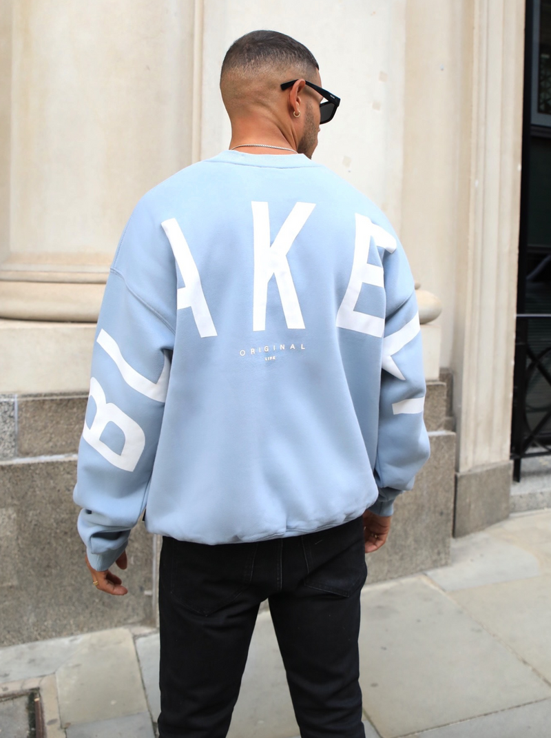 Idris Oversized Jumper - Ice Blue