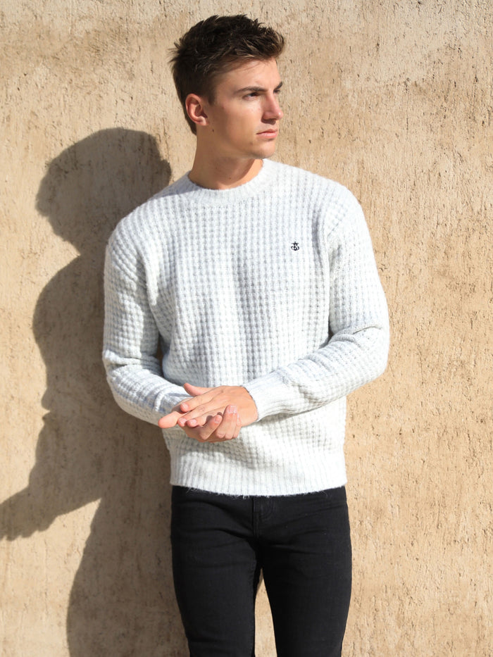 Burford Knit Jumper - Marl White