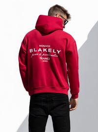 Monaco Relaxed Hoodie - Red