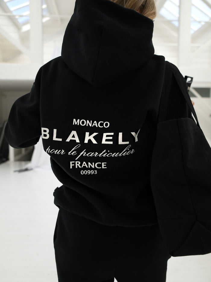 Monaco Oversized Hoodie - Black